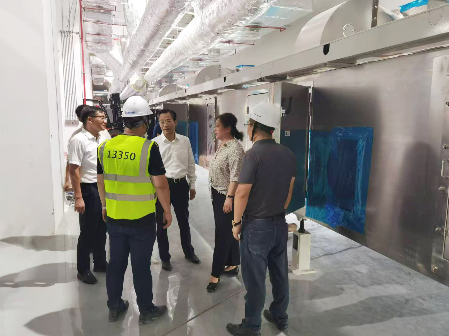 安徽省淮南市市长张志强一行领导莅临TapTap点点 航天锂电项目调研指导